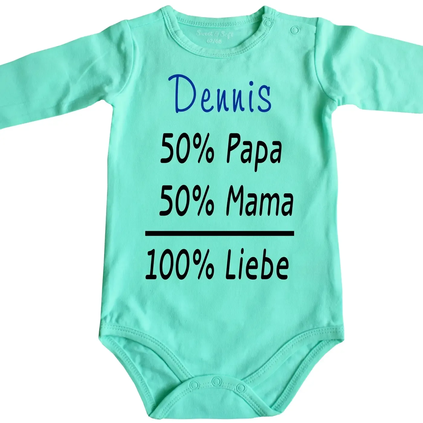 Baby-Body mit Druck Mama und Papa