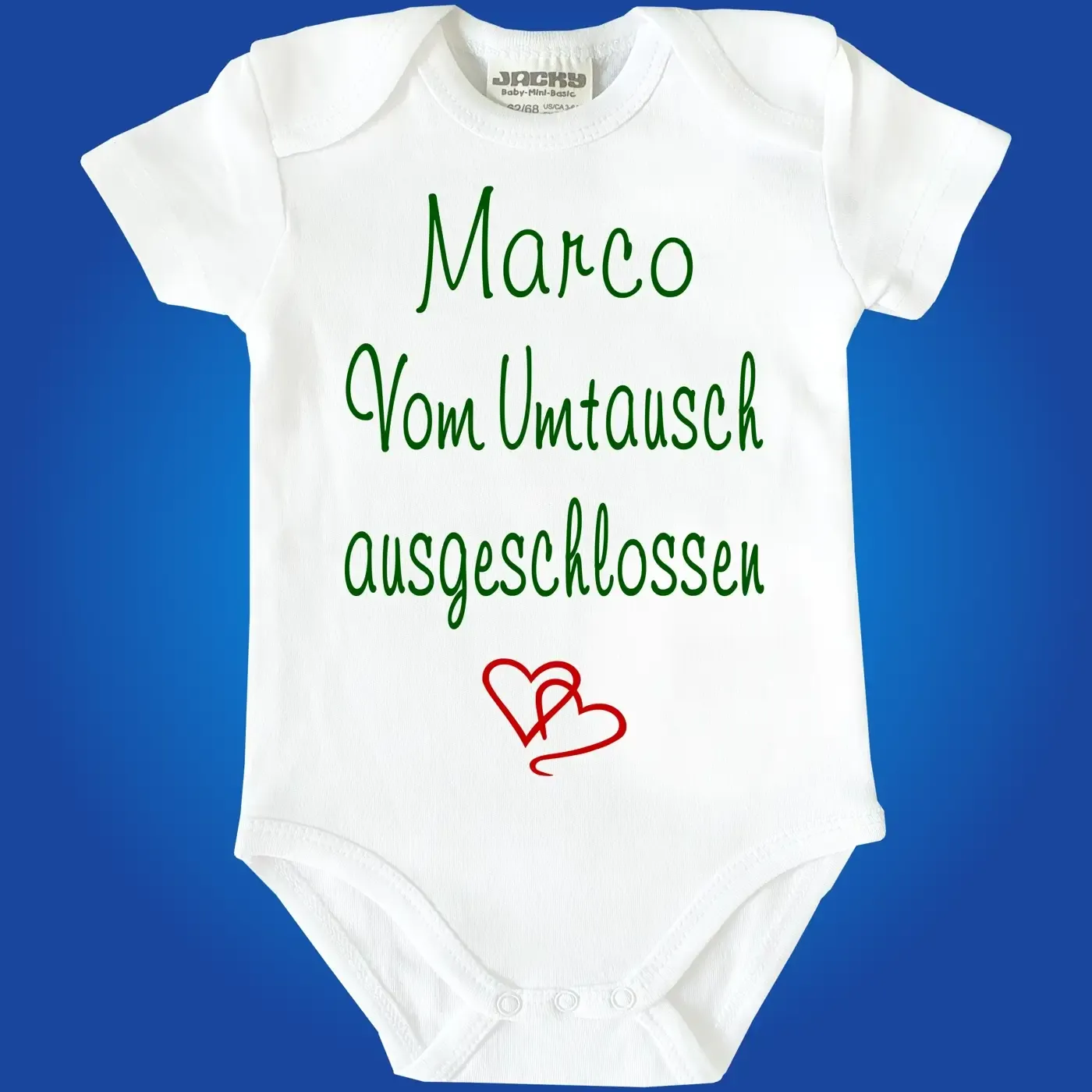Baby-Body individuell Personalisiert