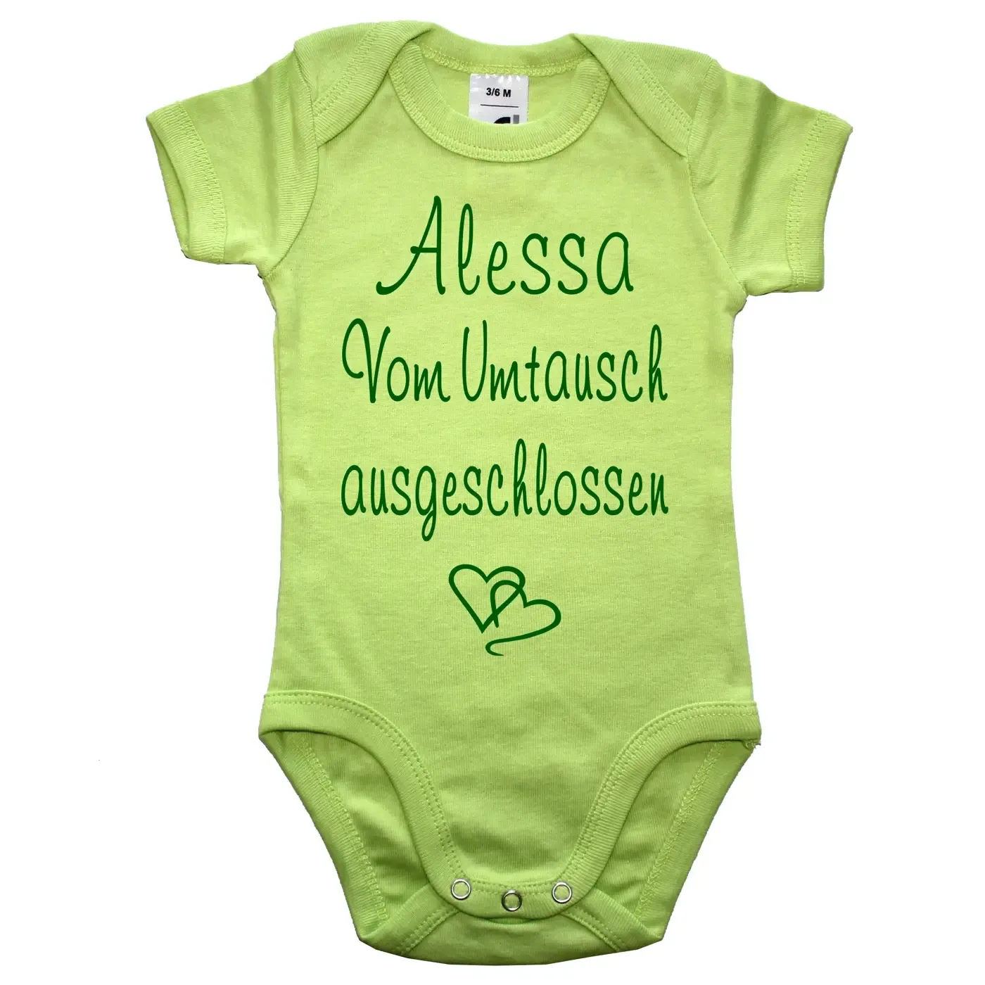 Baby-Body individuell Personalisiert