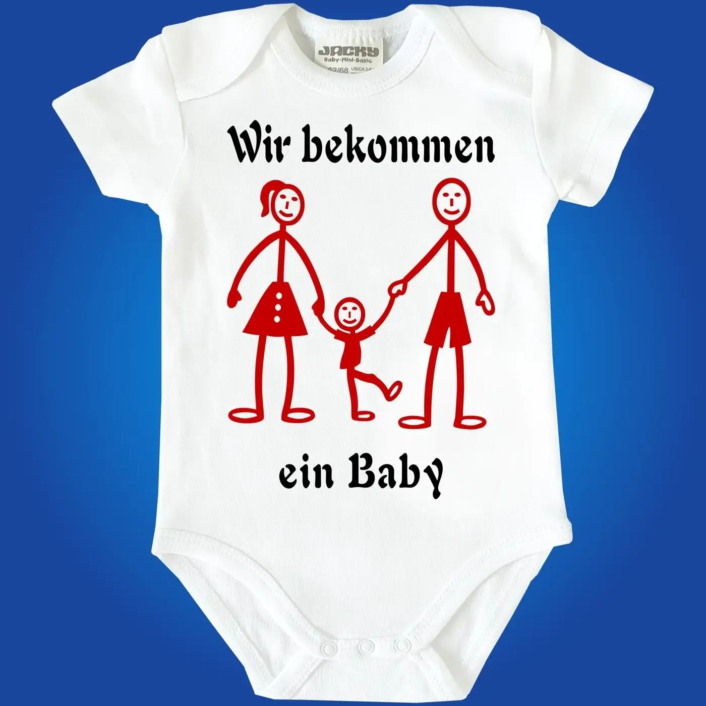 Baby-Body mit Druck Familienzuwachs