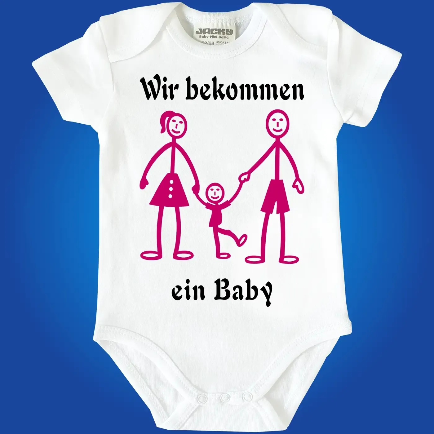 Baby-Body mit Druck Strichmaennchen