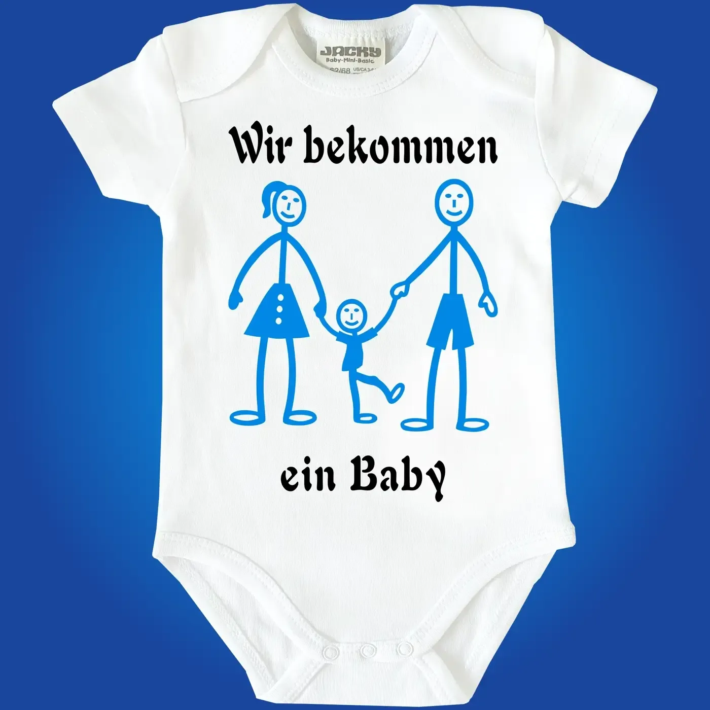 Baby-Body mit Druck Familie