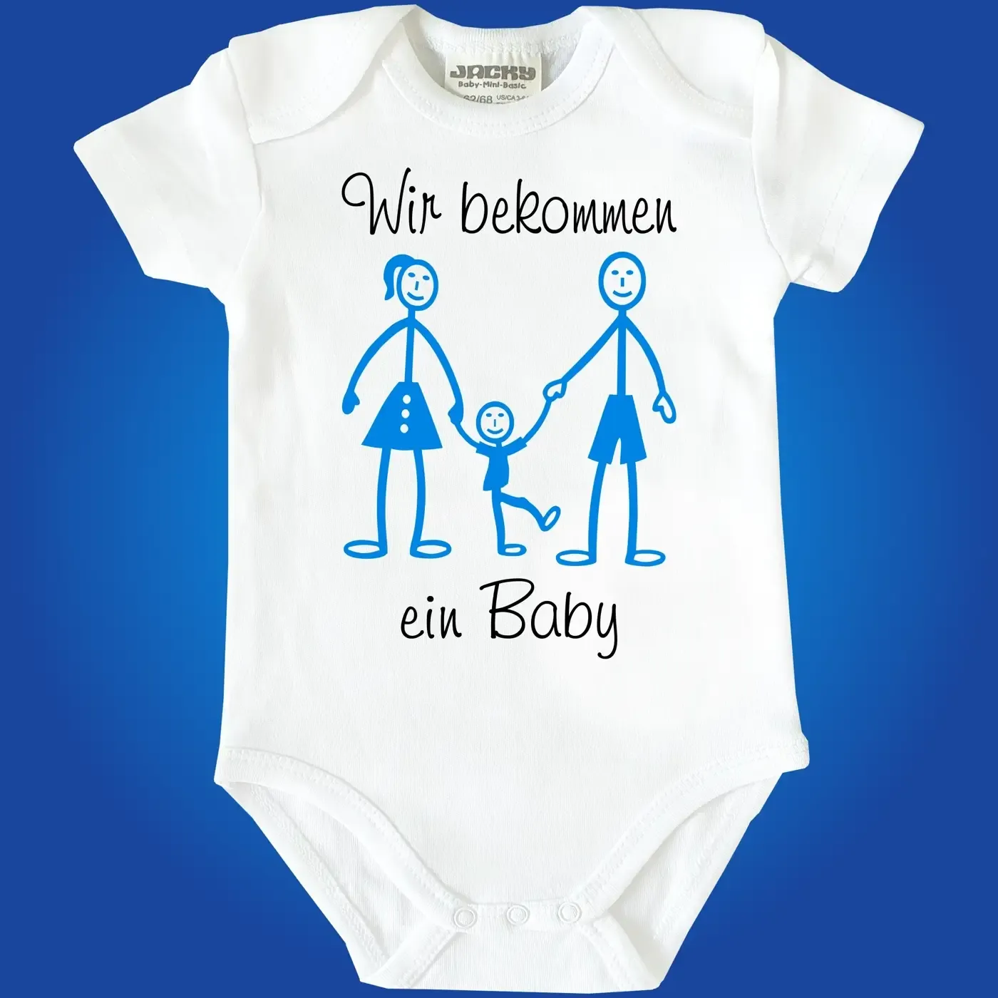 Babybody „Wir bekommen ein Baby“ mit Personalisierung
