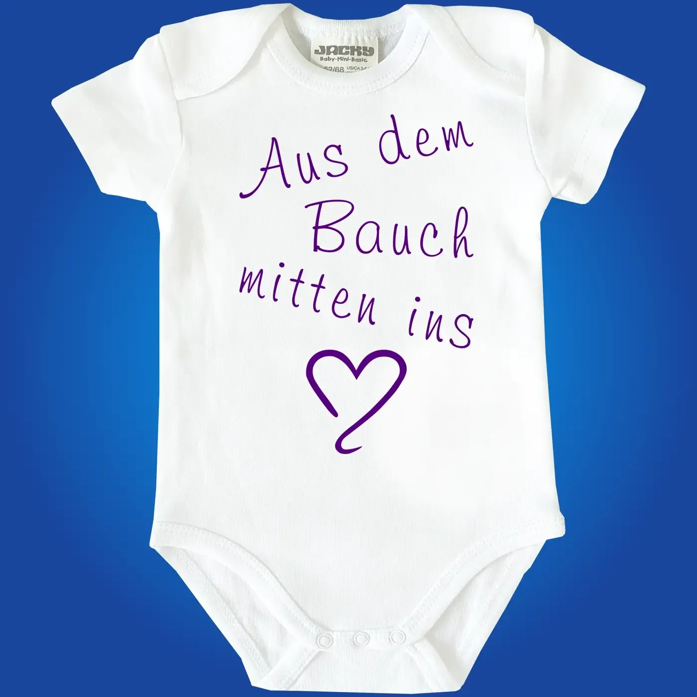 Baby‑Body Geschenk zur Geburt mit Herz