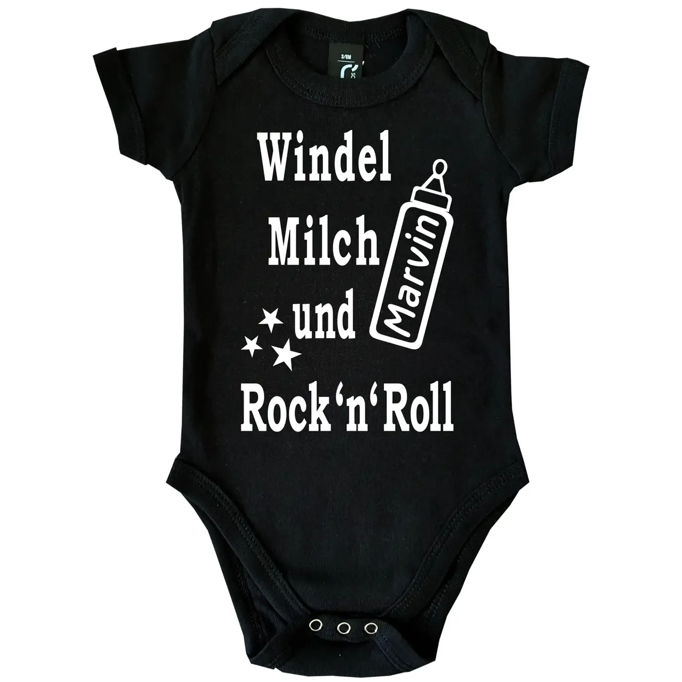 Baby Bodie mit Aufdruck Rock 'n' Roll