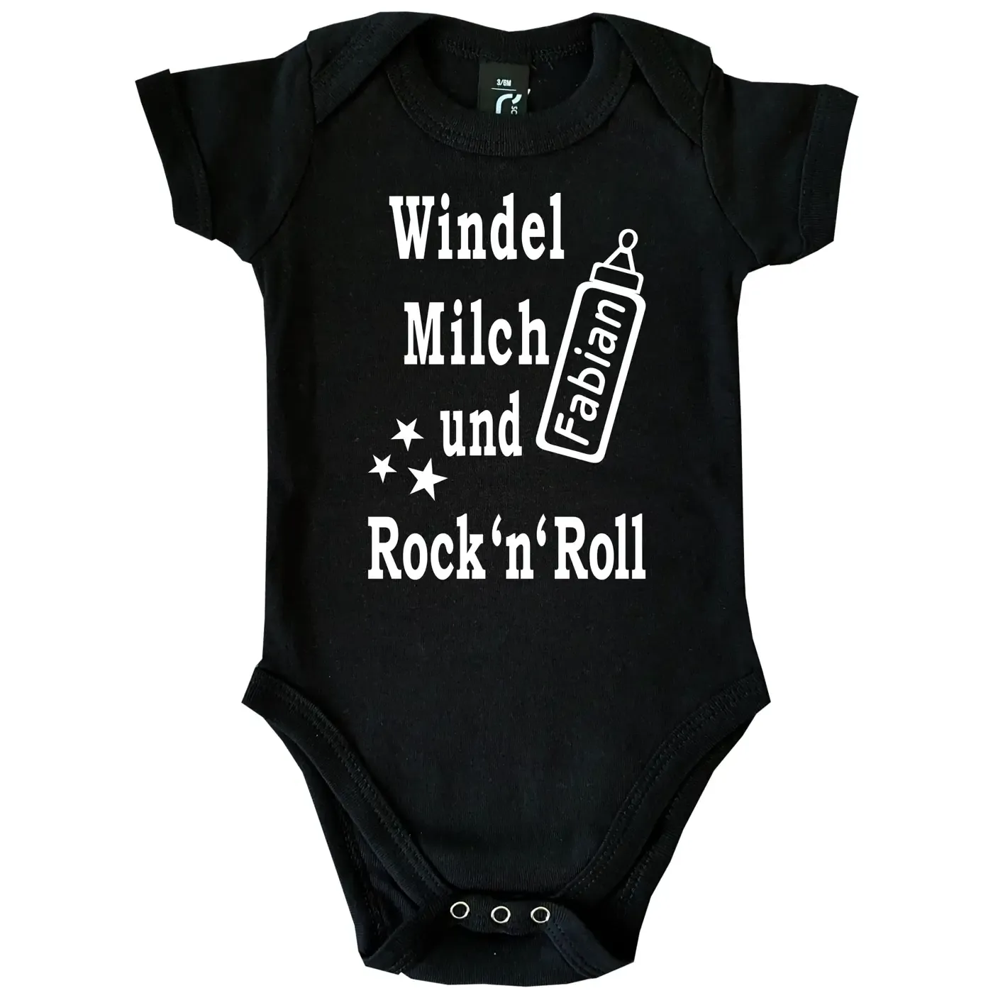 Babybody mit humorvollem Rock’n’Roll Design