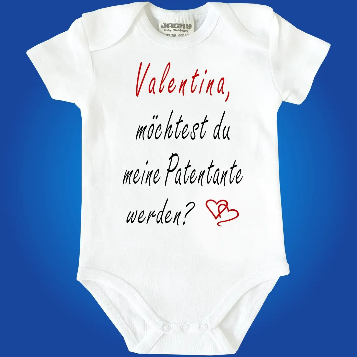 Babybody Pateneltern Body liebevoll gestaltet