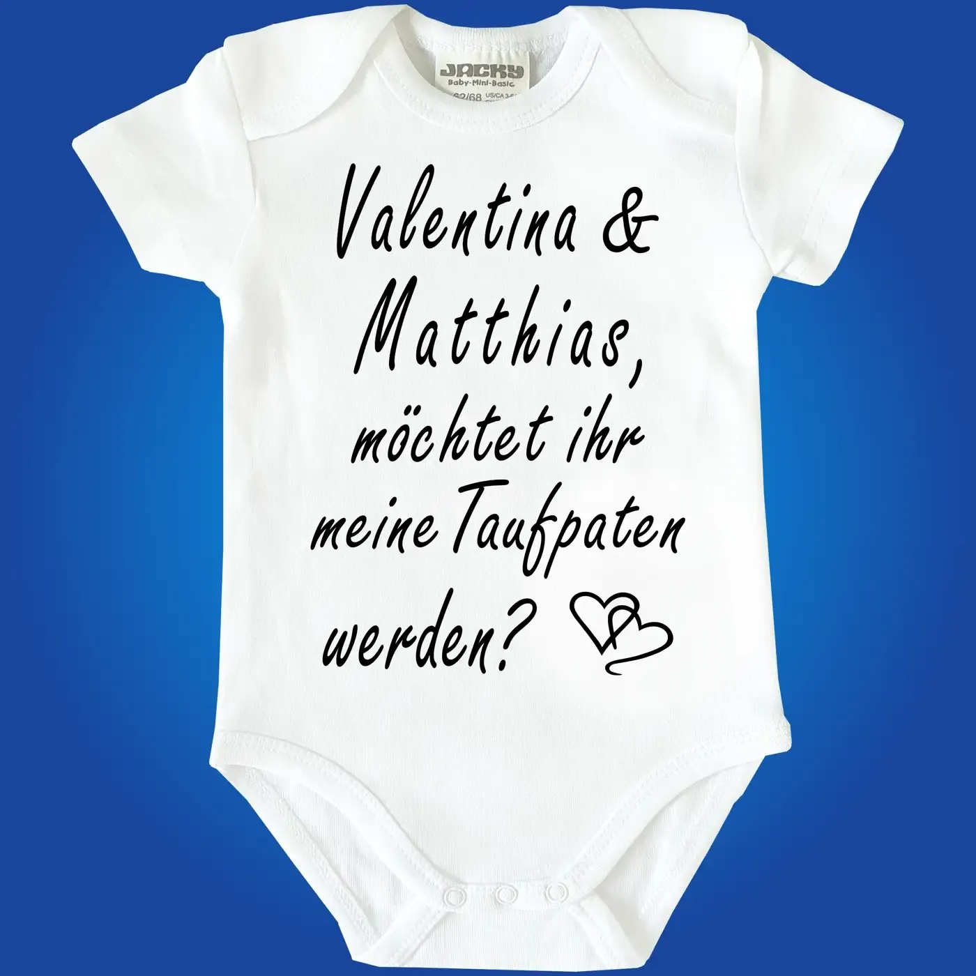 Strampler mit Aufdruck Taufpaten