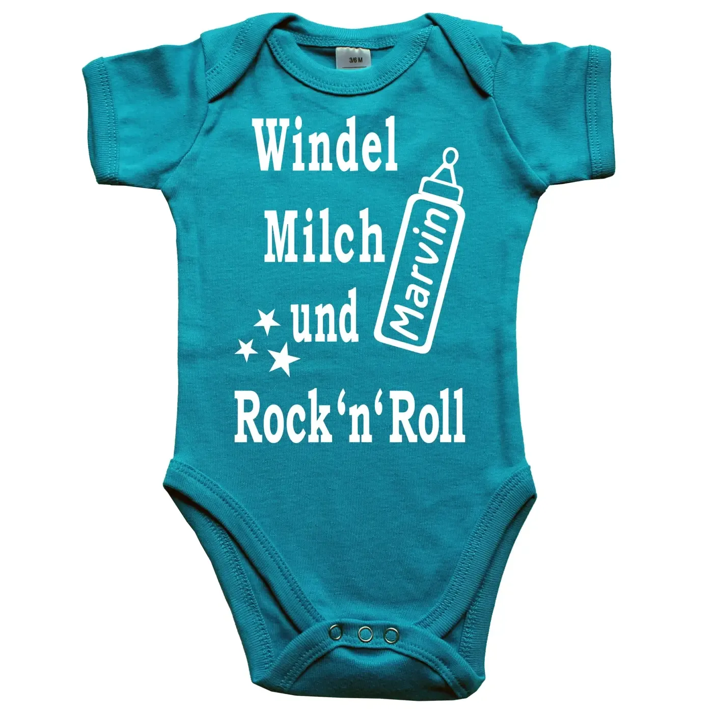 Babybody mit Aufdruck Rock and Roll