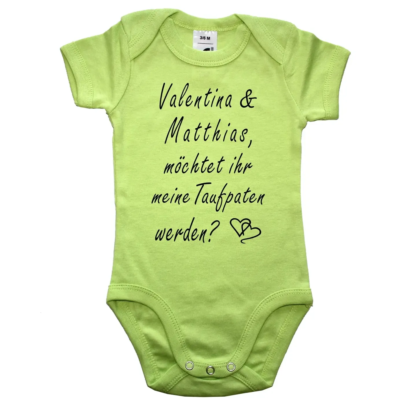 Babybody personalisiert für Patentante