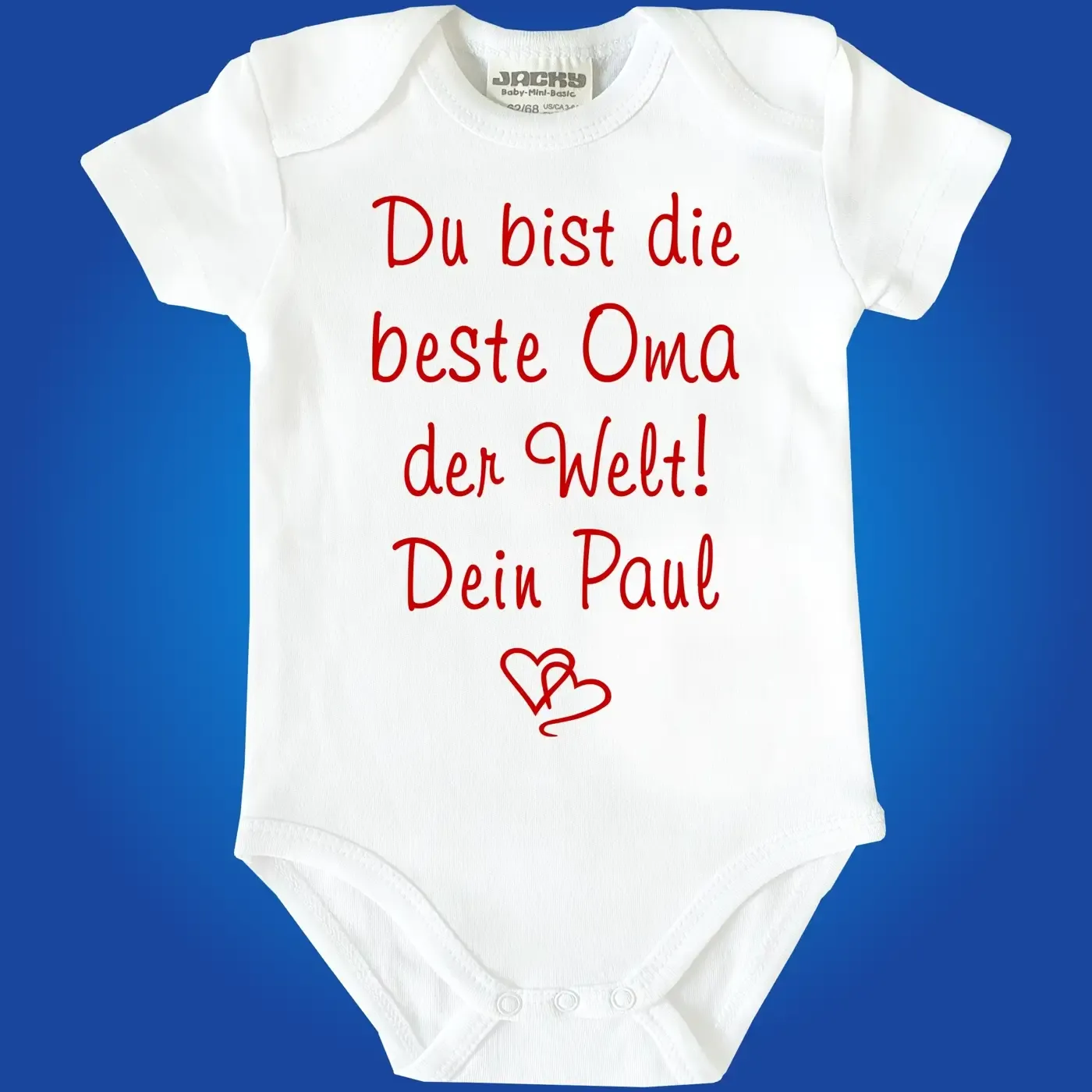 Baby‑Body „Bester Onkel der Welt“ personalisiert