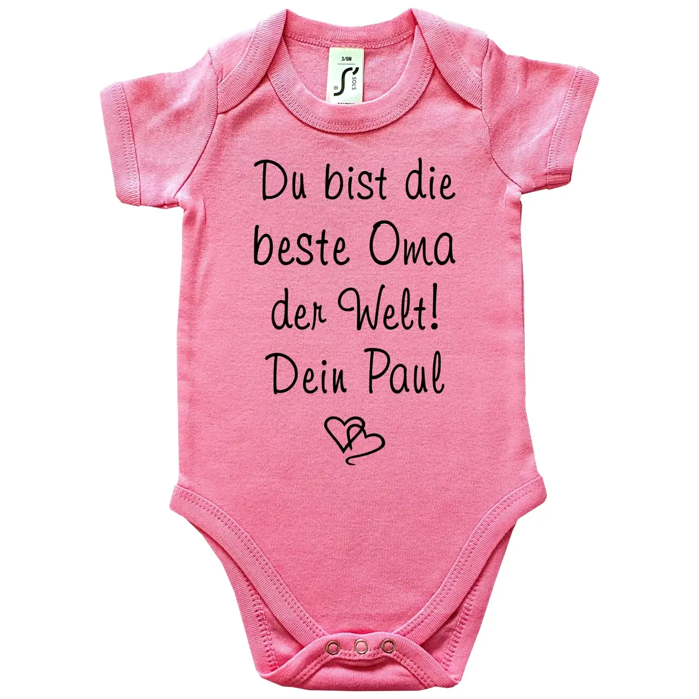 Babybody „Beste Oma der Welt“ personalisiert