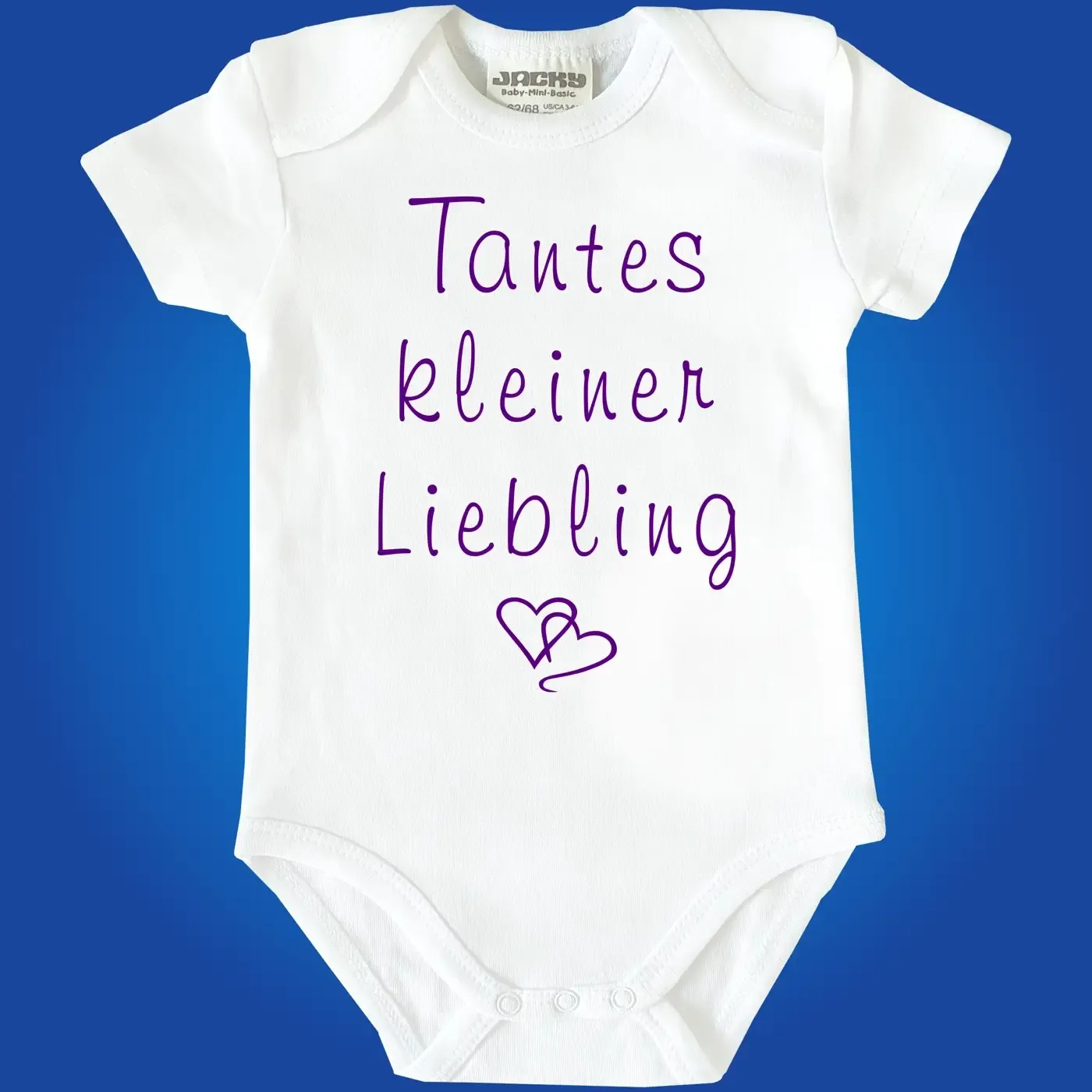 Babybody „Opas kleiner Liebling“ mit Doppelherz Grafik