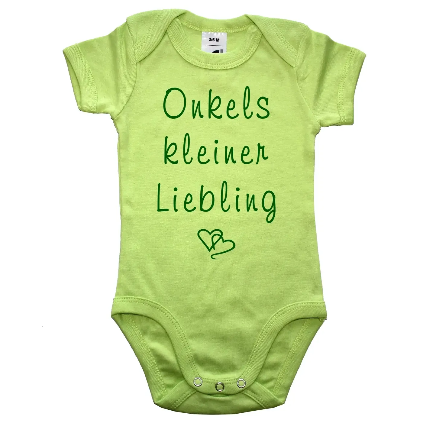 Babybody „Uromas kleiner Liebling“ mit Herzmotiv