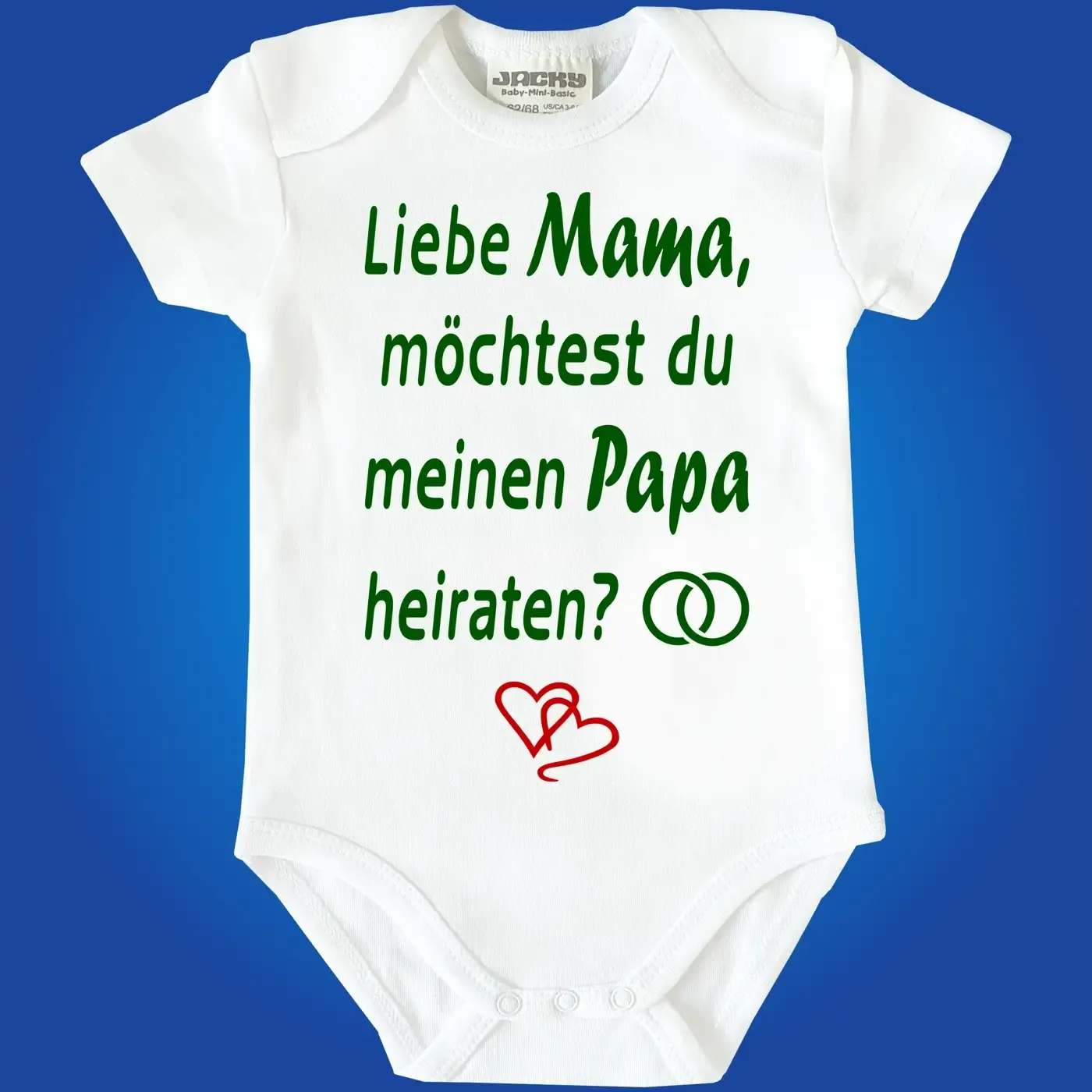 Baby-Body mit Aufdruck Heiratsantrag
