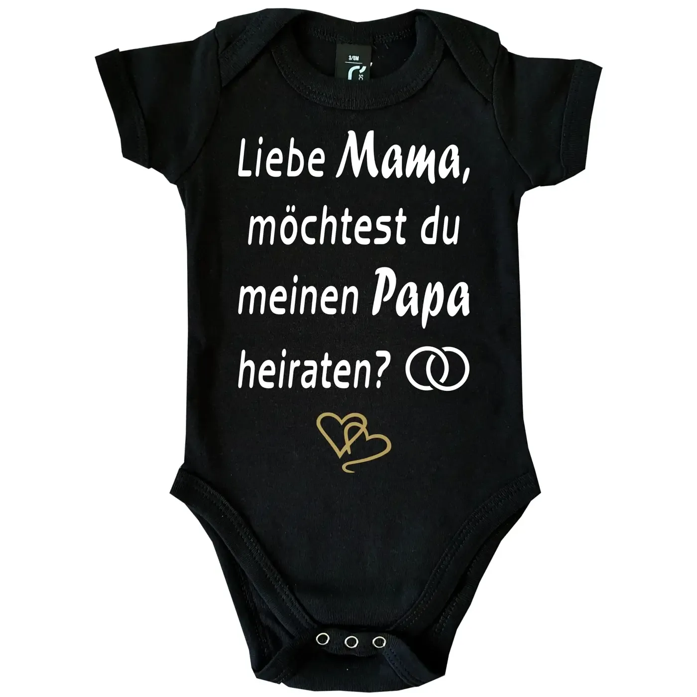 Baby-Body mit Druck Hochzeitsantrag