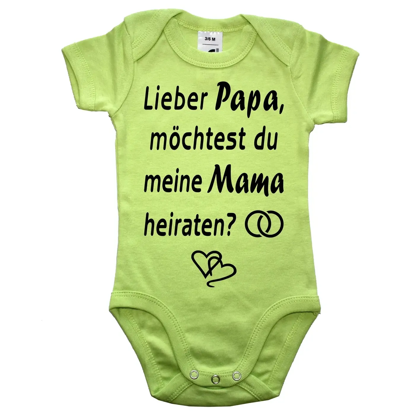 Baby-Body mit Aufdruck Heiraten