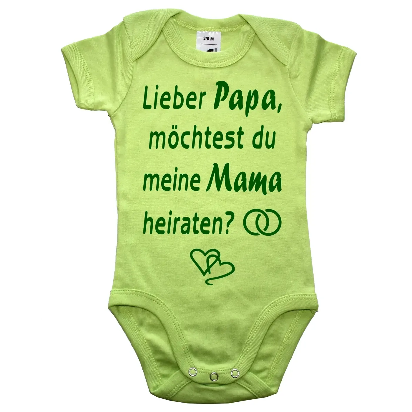 Baby-Body mit Druck Heiratsantrag