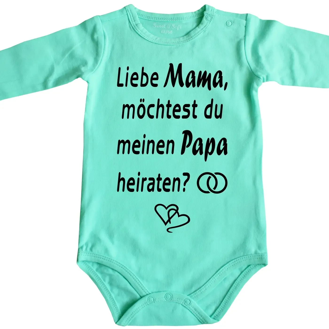 Baby-Body mit Druck Hochzeitsantrag