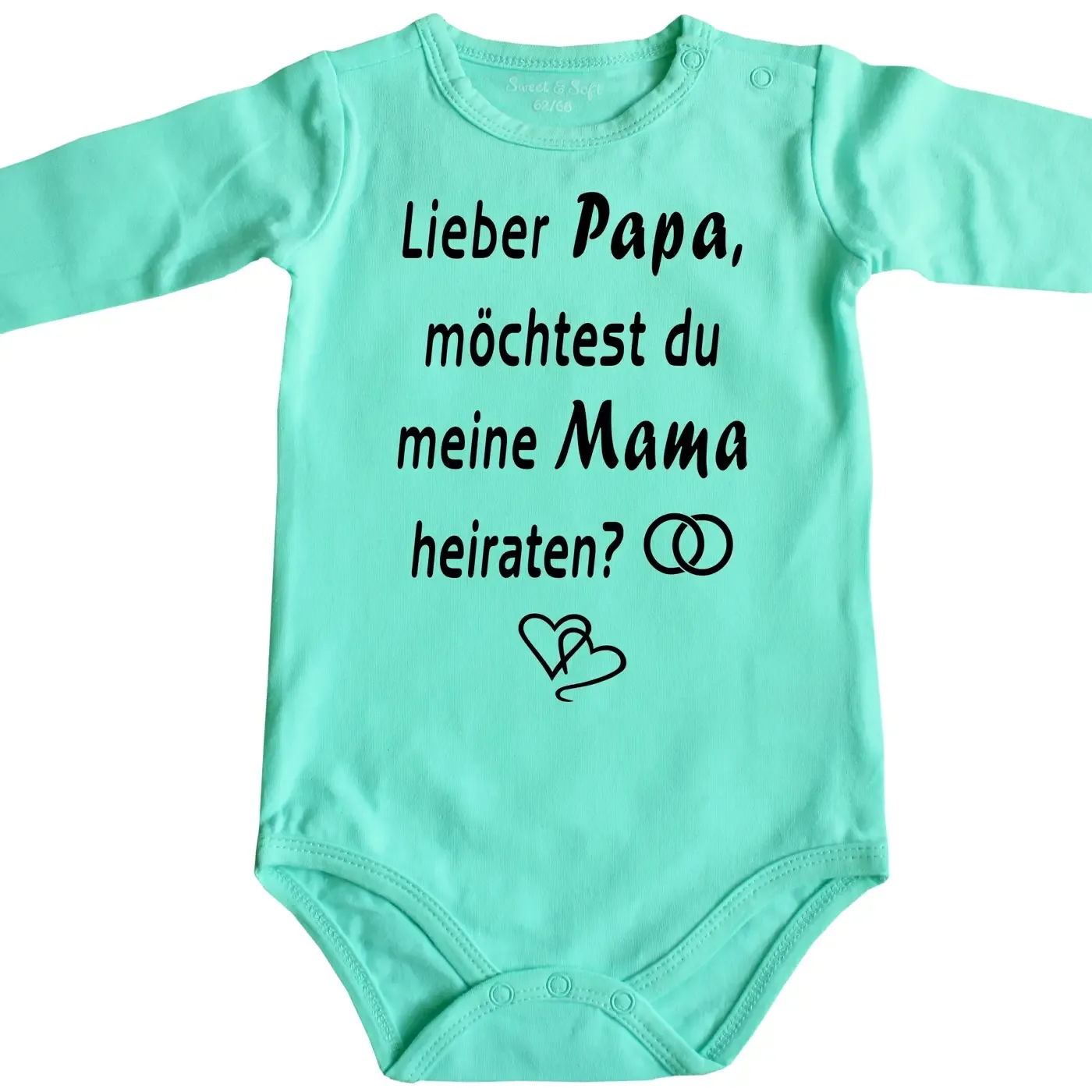 Babybody mit Aufdruck - „Willst du mich heiraten?“