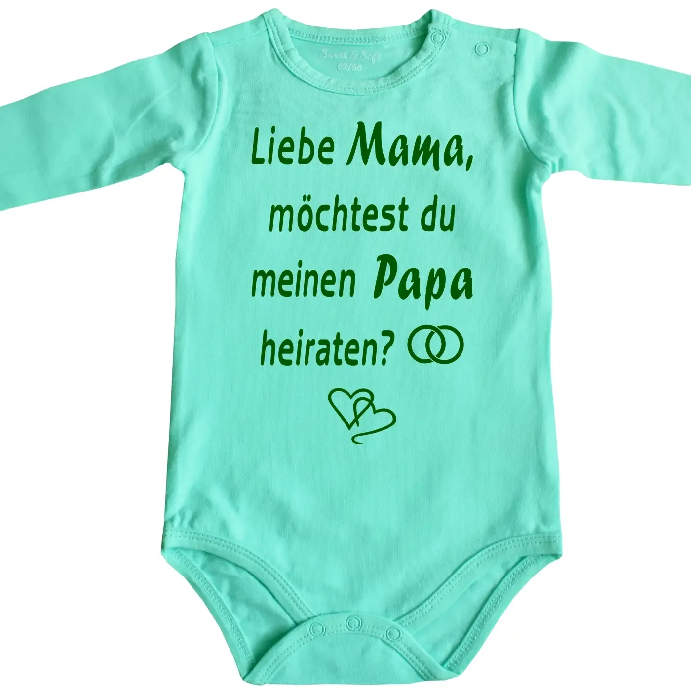 Baby-Body mit Aufdruck - „Willst du uns heiraten?“