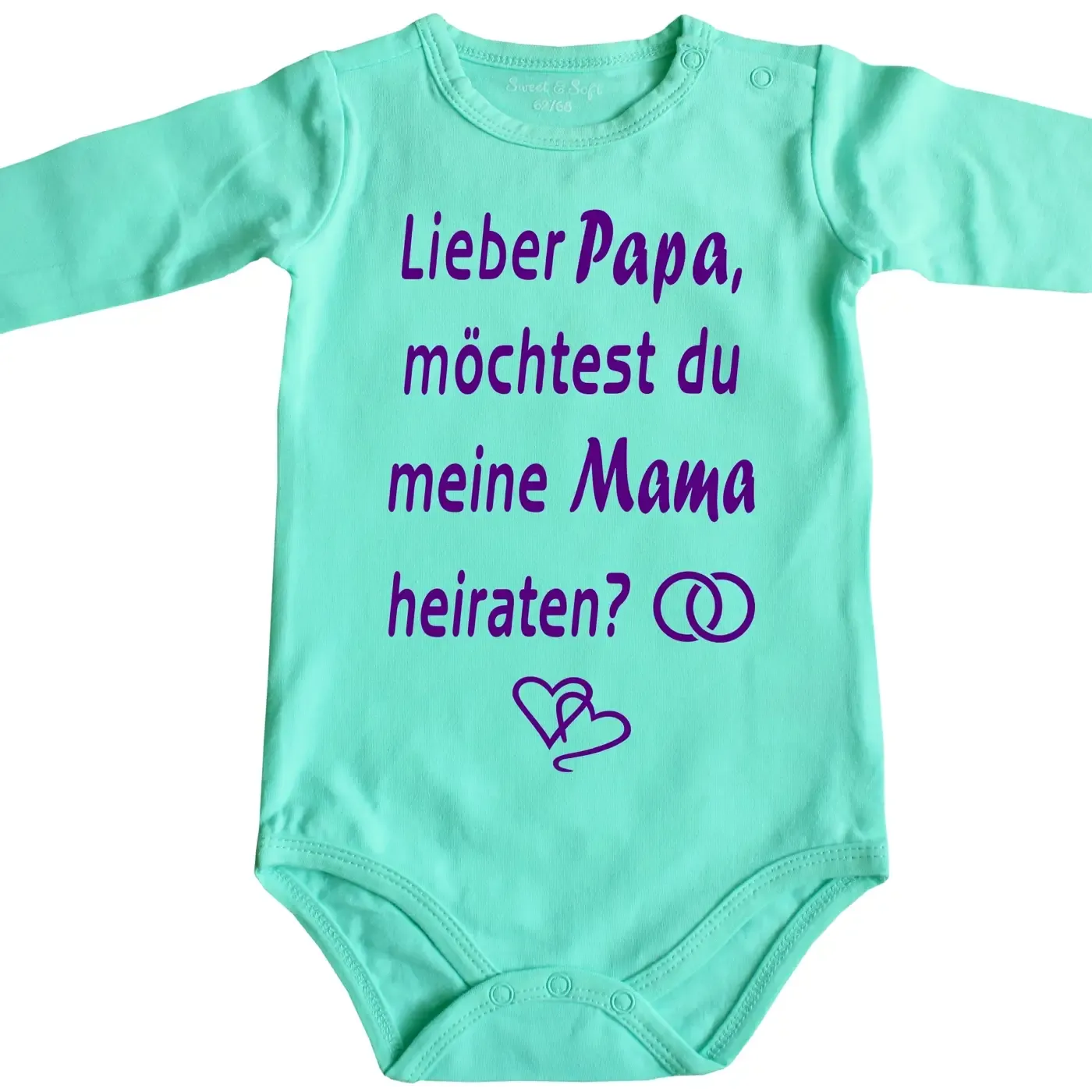 Baby-Body mit Aufdruck Heiraten
