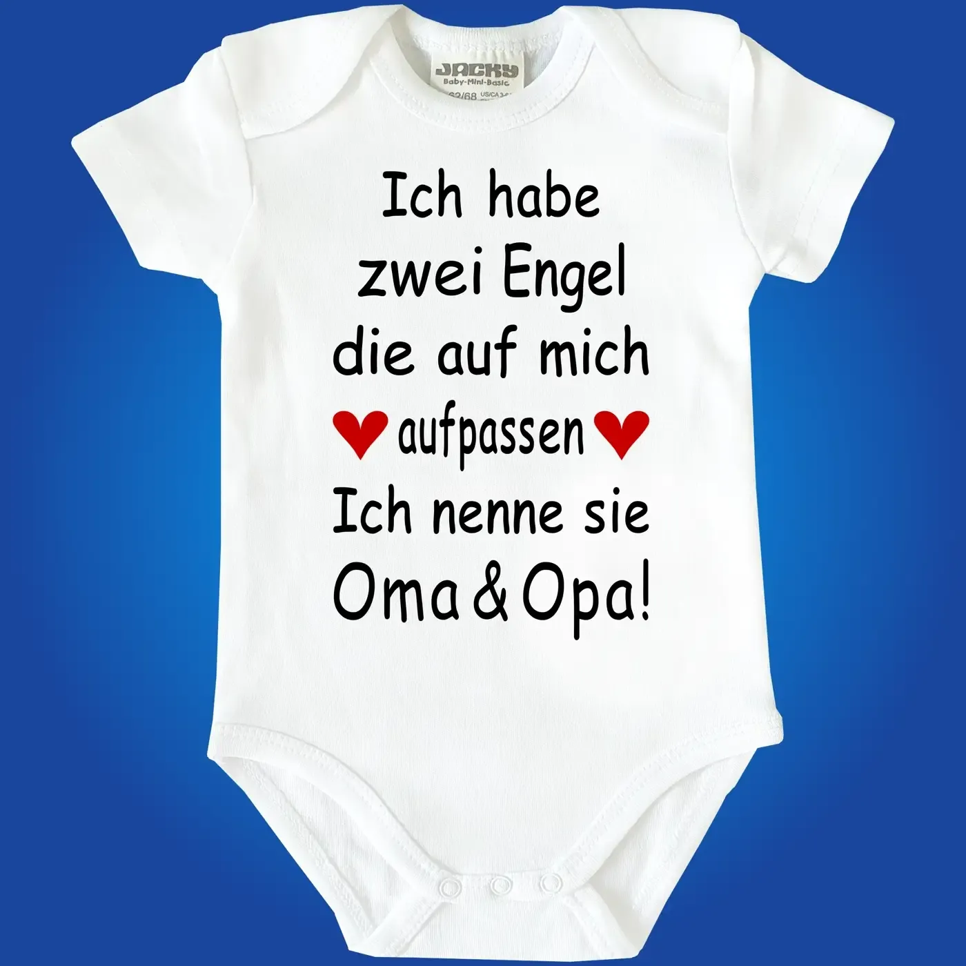 Babybody Engel Spruch mit Wunschperson