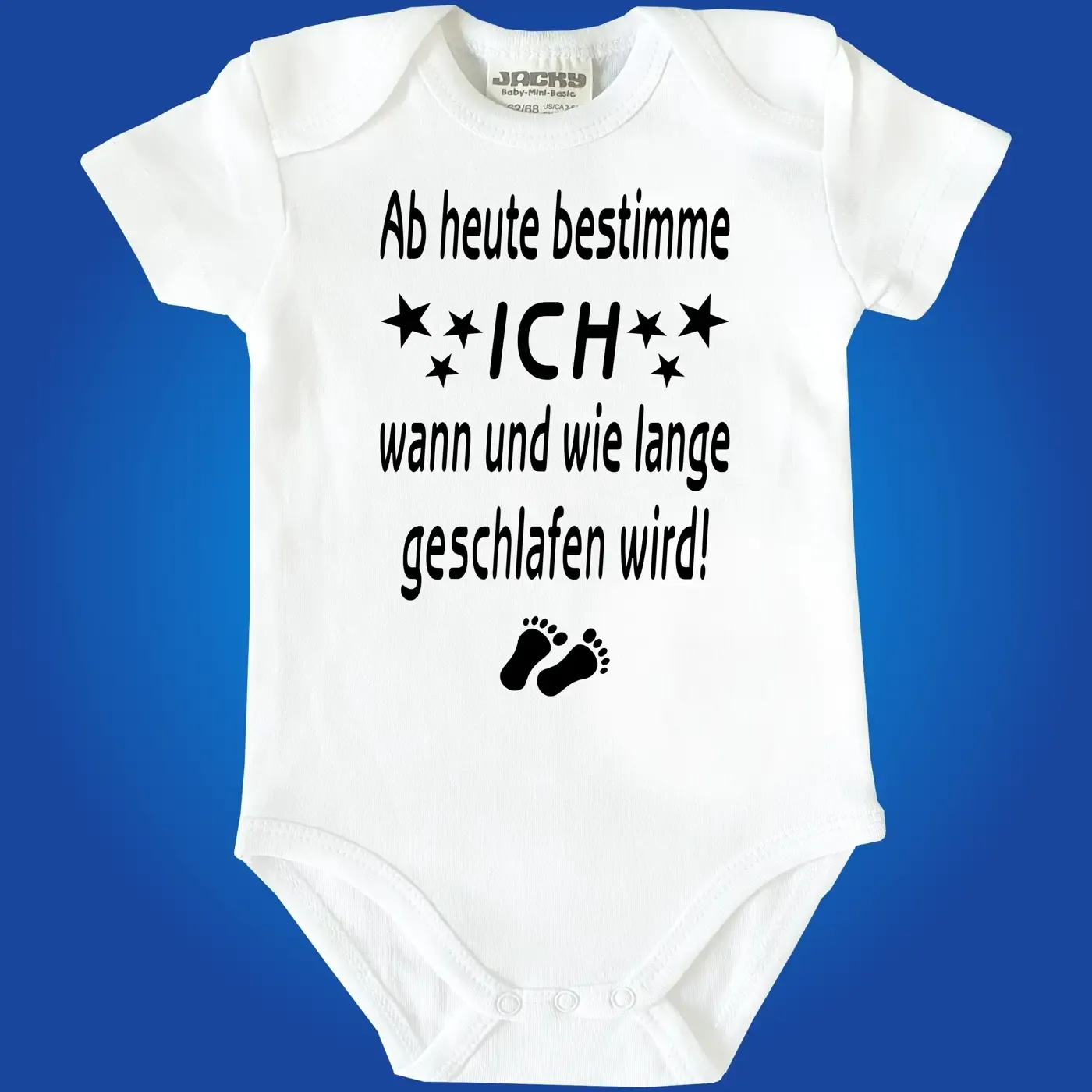 Baby-Body mit frechem Spruch zum Schlaf