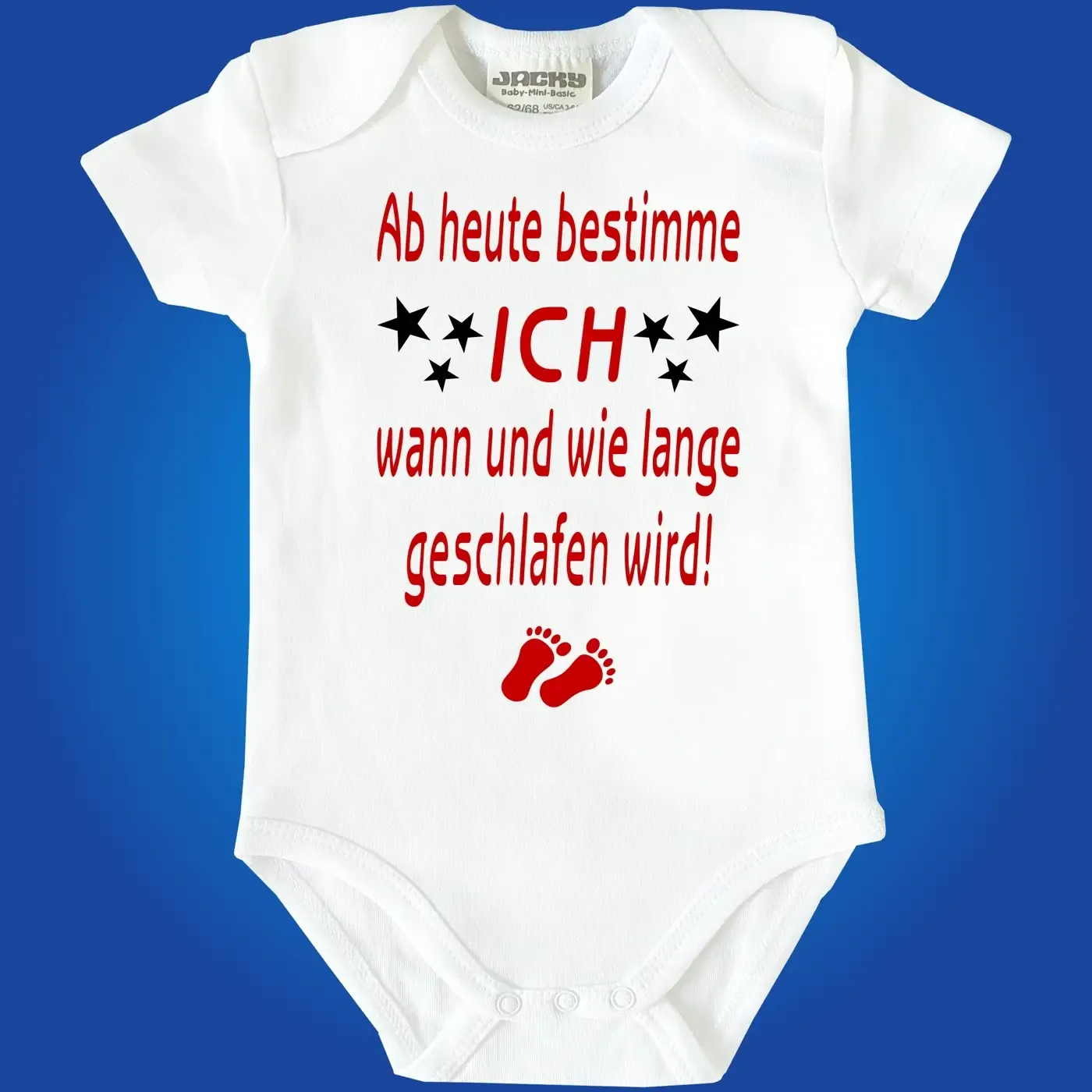 Baby‑Body mit frechem Eltern‑Spruch und modernem Design