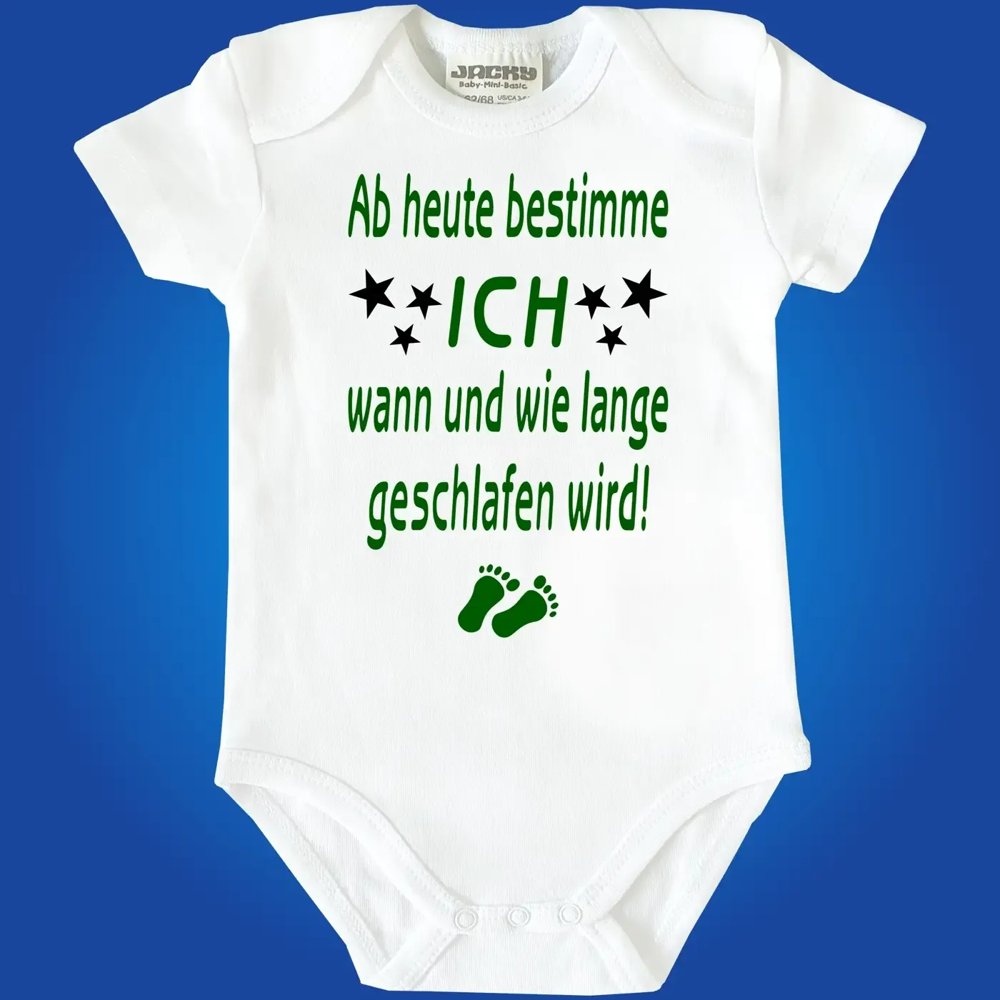 Baby-Body mit Spruch für müde Eltern