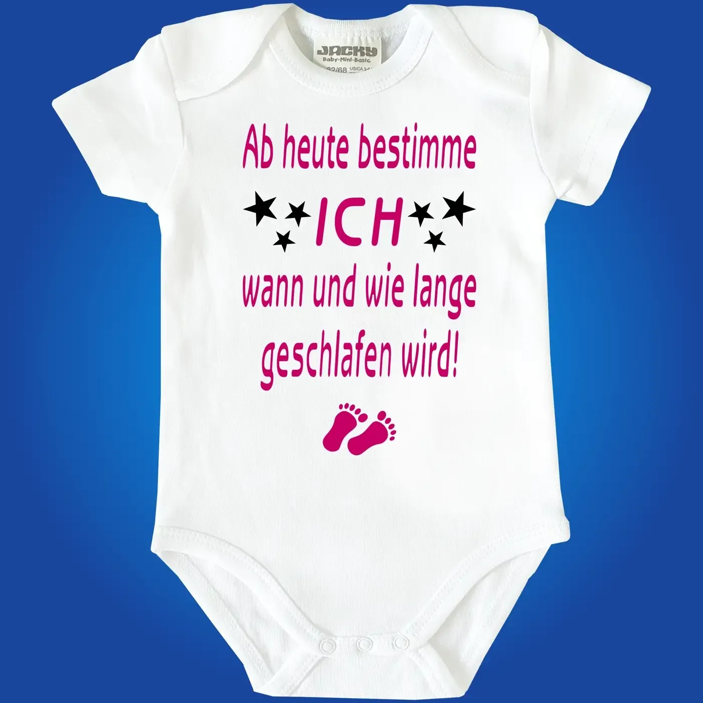 Baby‑Body mit humorvollem Familien‑Spruch