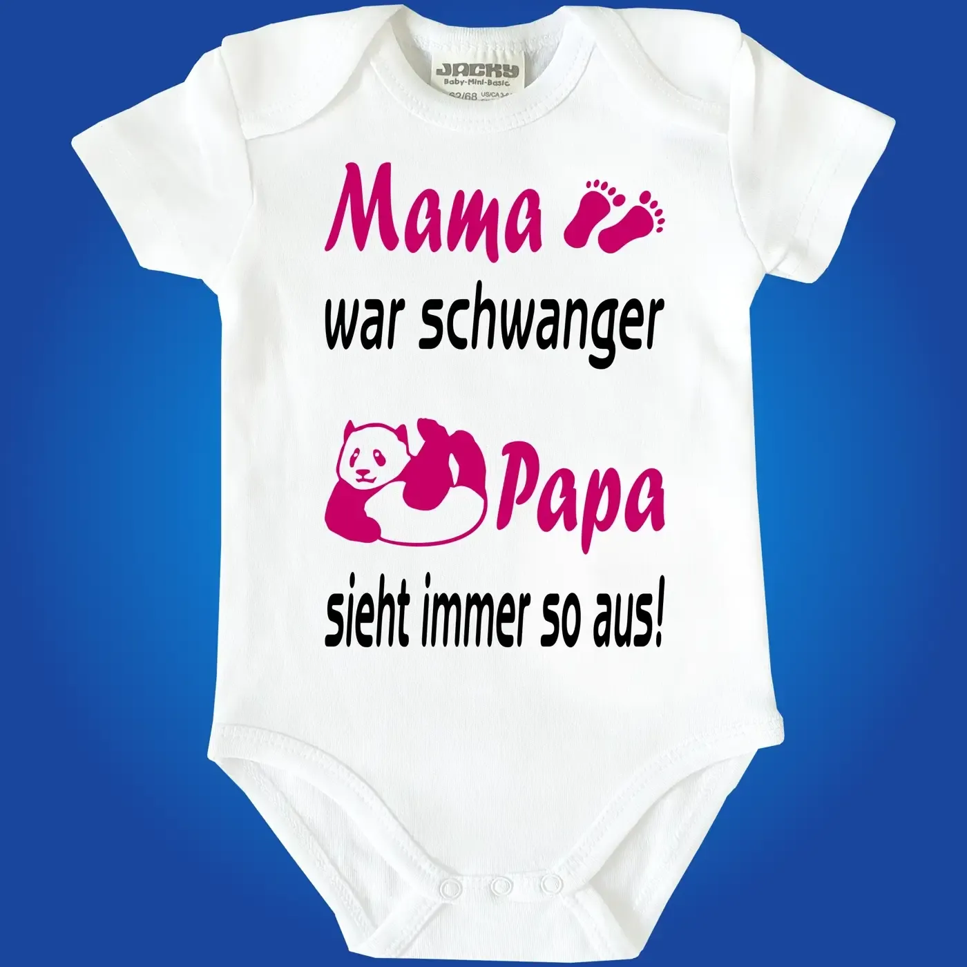 Witziger Baby-Body zur Geburt