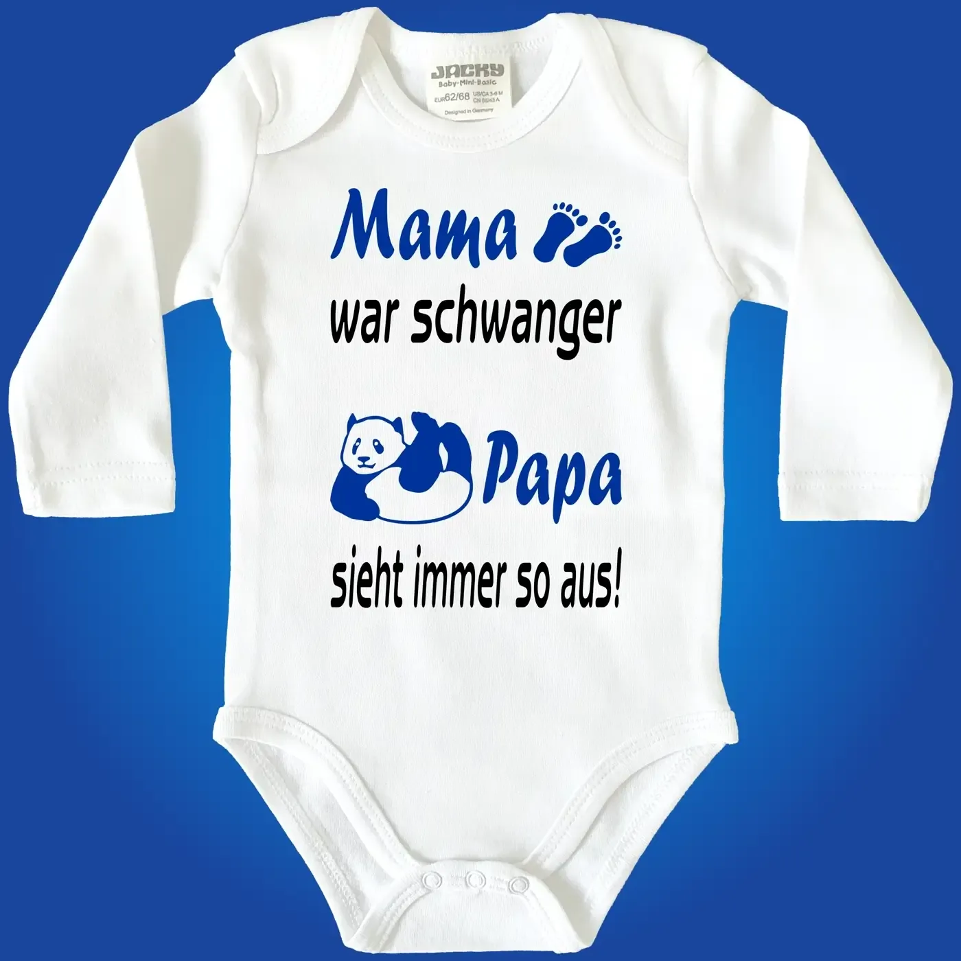 Lustiger Panda Babybody für Jungen und Mädchen