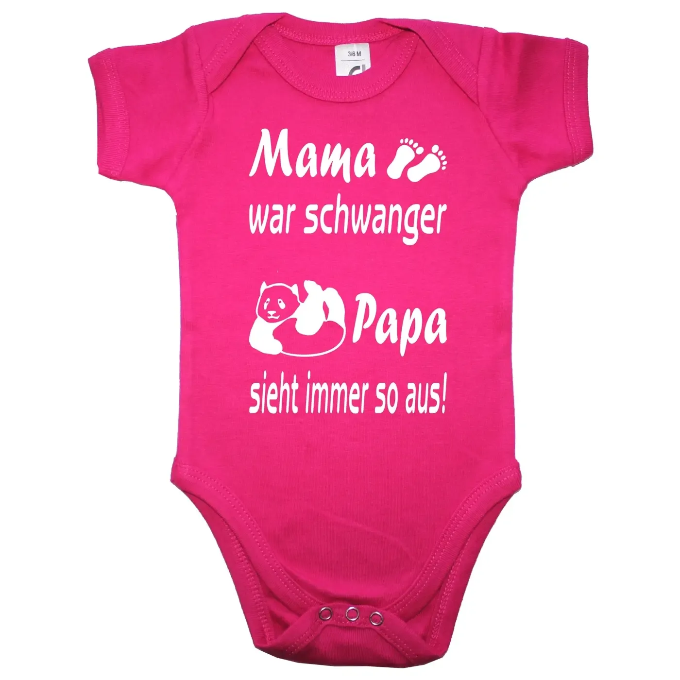 Lustiger Panda Babybody für Jungen und Mädchen