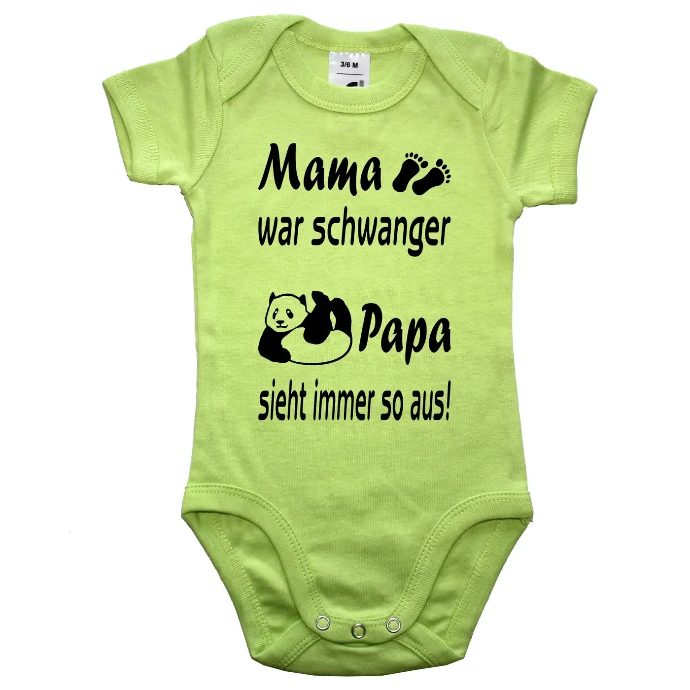 Baby Kurzarmbody Panda Motiv