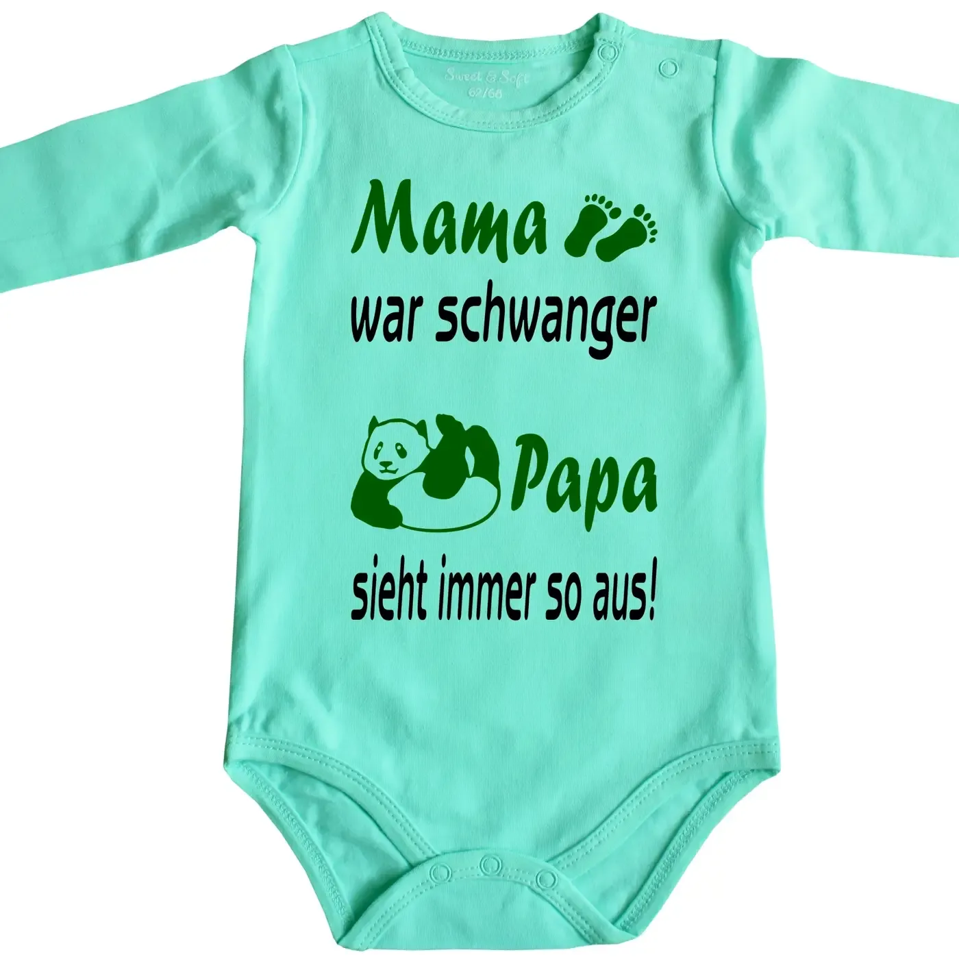 Baby Kurzarmbody Panda Motiv