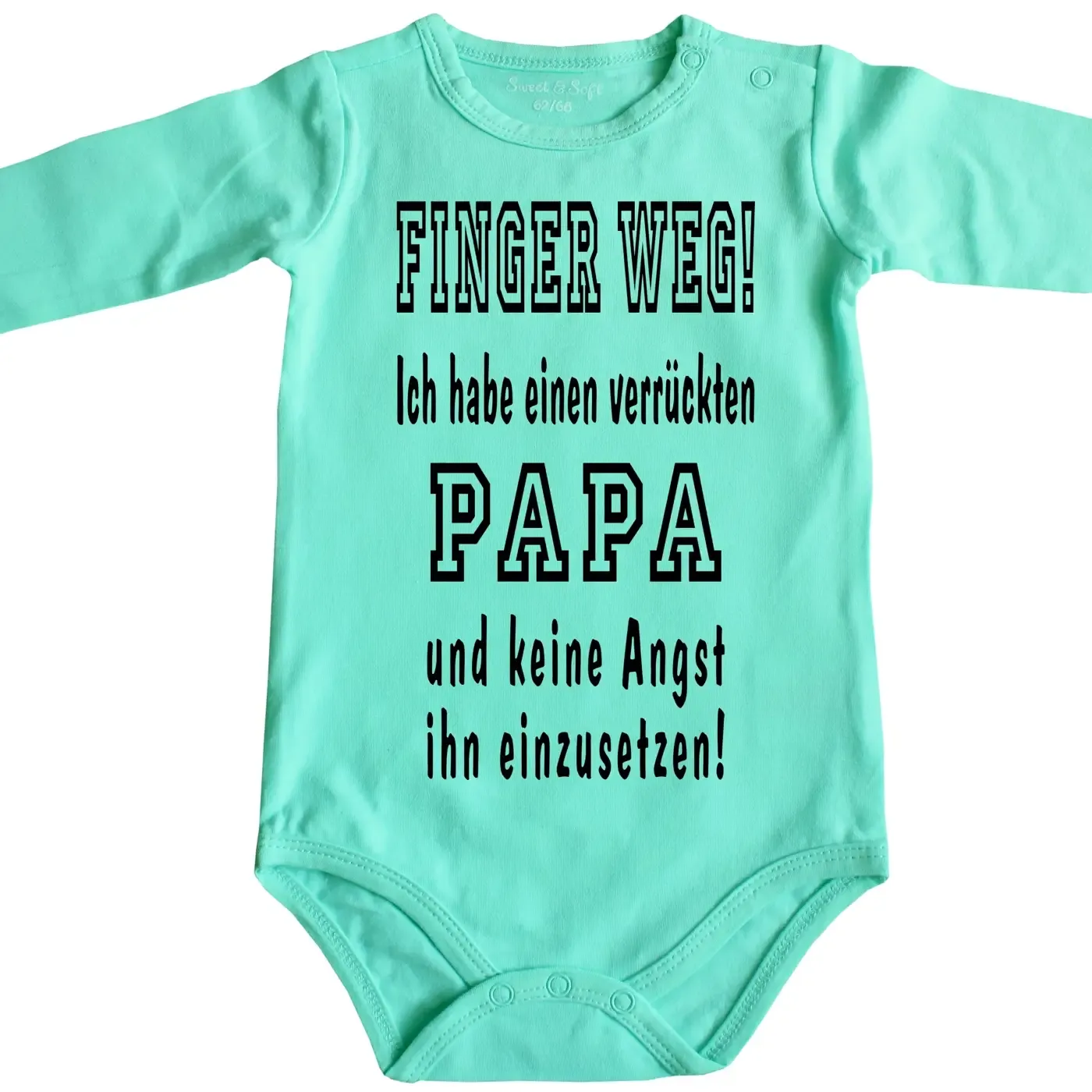 Baby Bodie mit lustigem Spruch