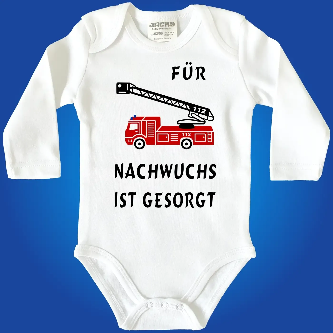 Baby-Body für Feuerwehr-Nachwuchs mit Feuerwehrauto