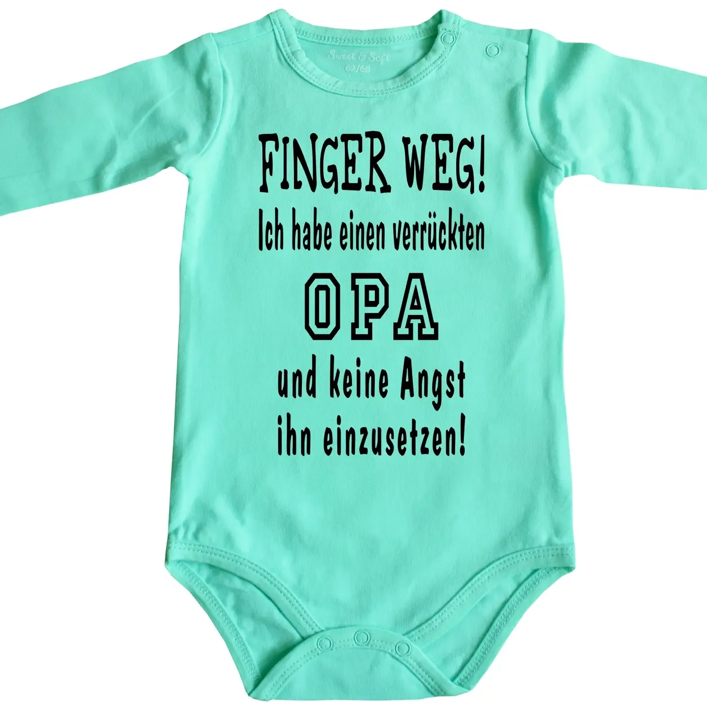 Babybody mit Spruch und wählbarer Person