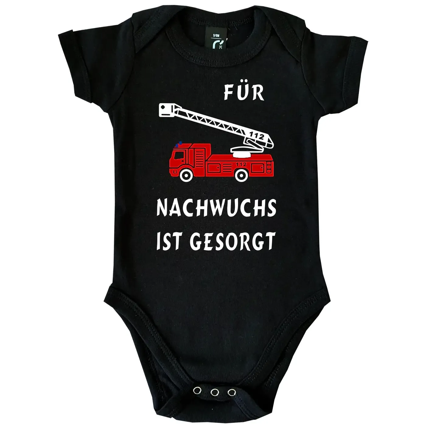 Baby-Body für Feuerwehr-Nachwuchs mit Feuerwehrauto