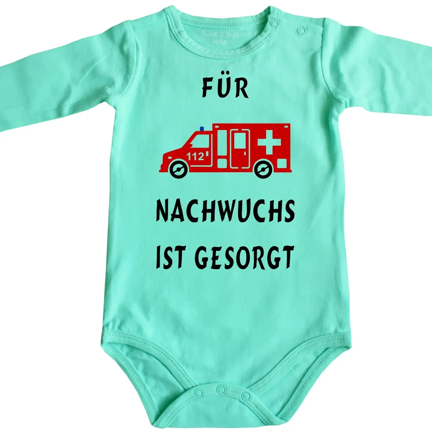 Babybody für den Rettungsdienst mit Rettungswagen