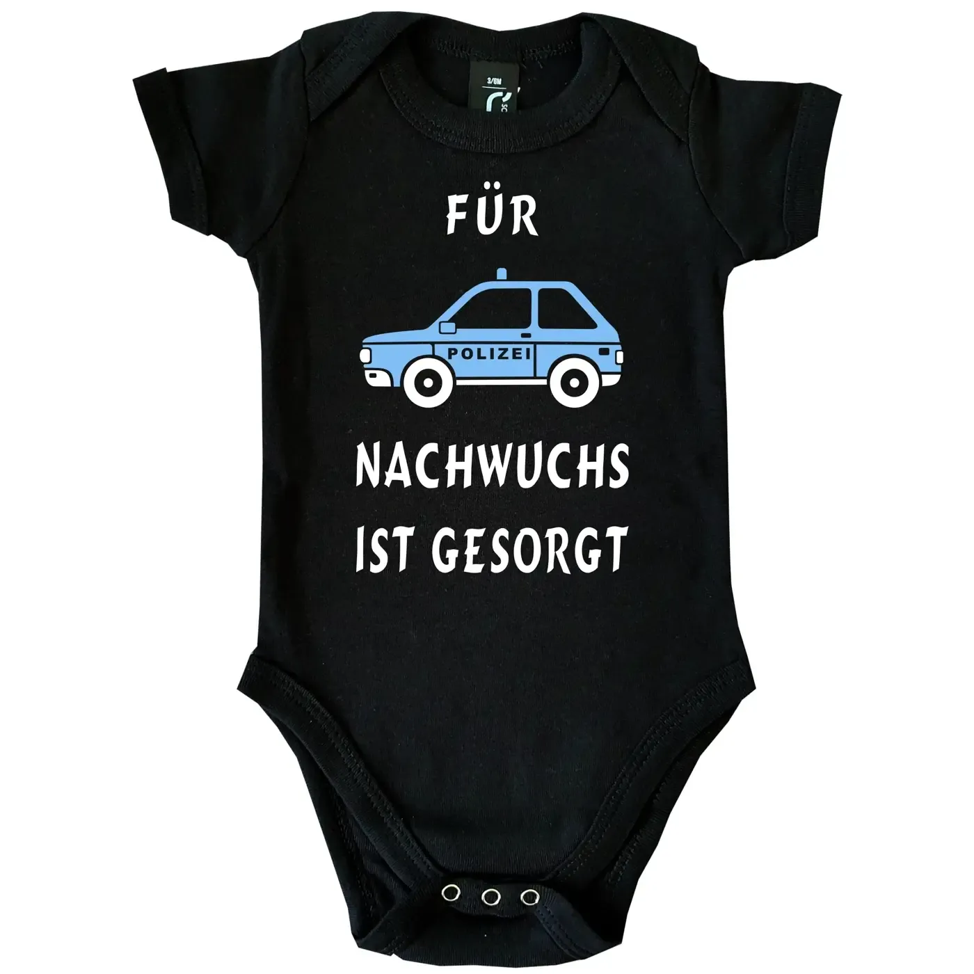 Baby-Body für Polizei-Nachwuchs mit Polizeiauto