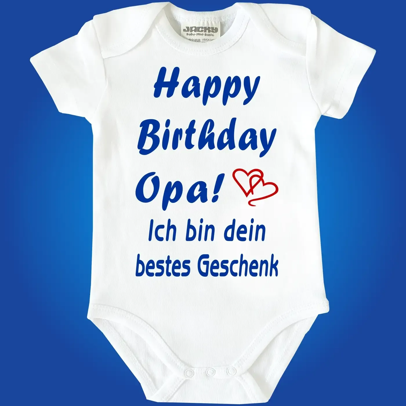 Baby-Body mit Druck Happy Birthday