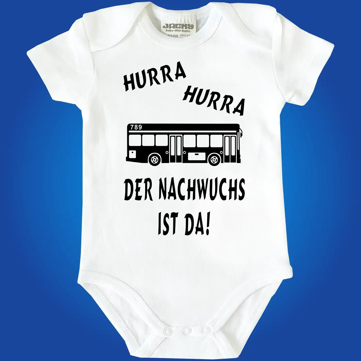 Babybody mit lustigem Bus‑Design für Babys