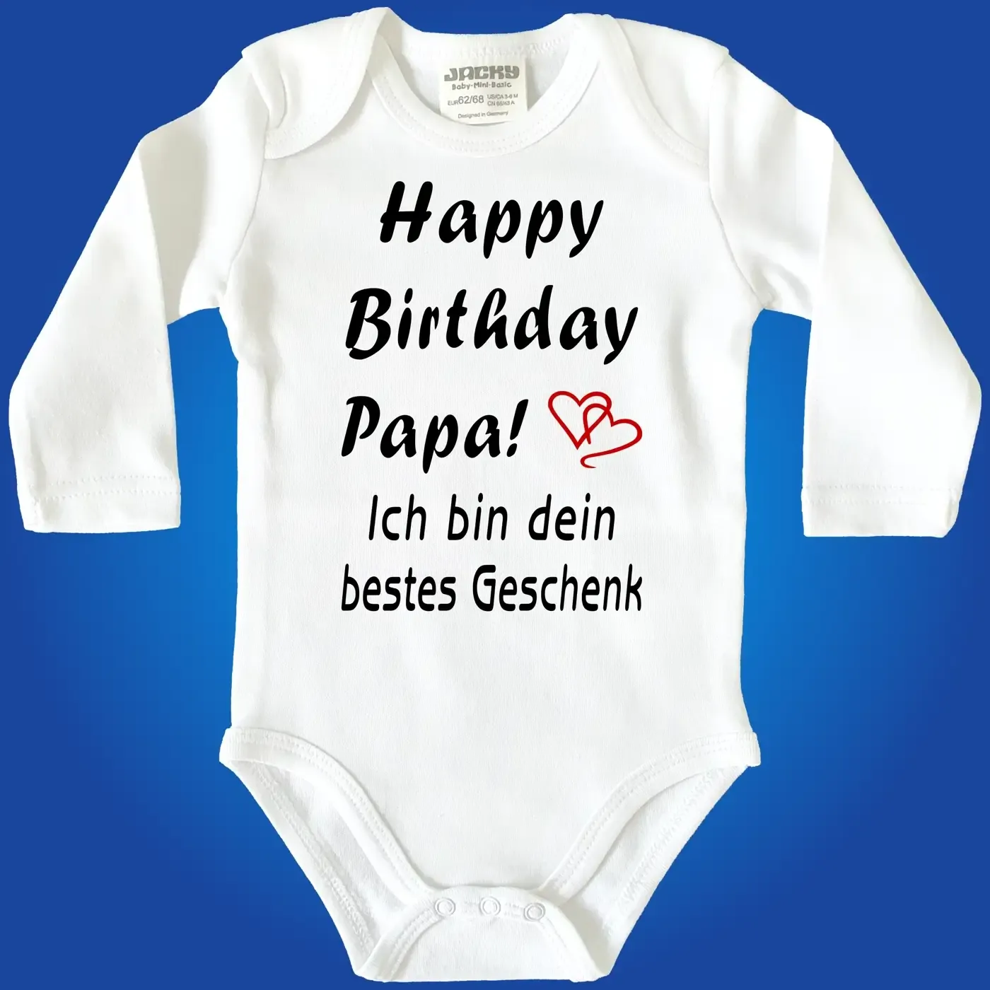 Baby-Body Geburtstagsgruß für Papa