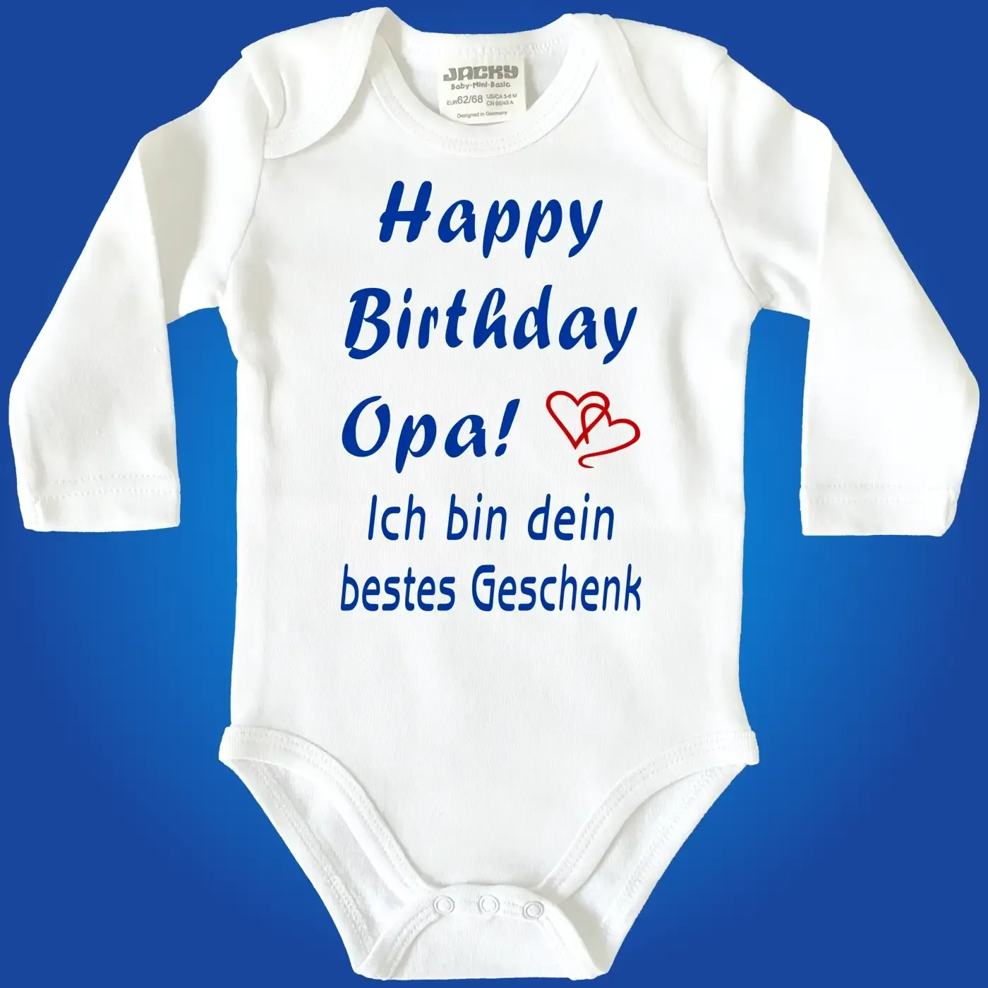 Baby‑Body Geburtstagsgruß für Mama