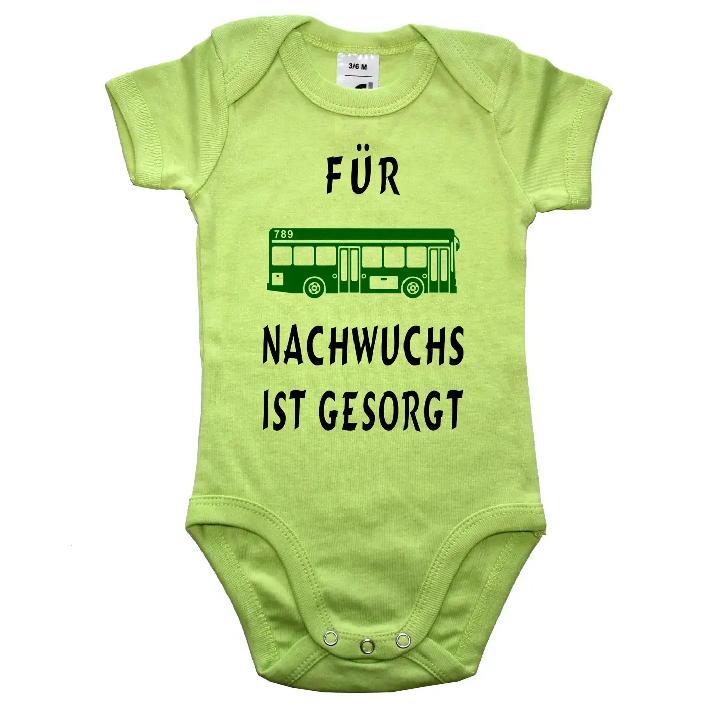 Babybody mit Bus Grafik für Jungen und Mädchen