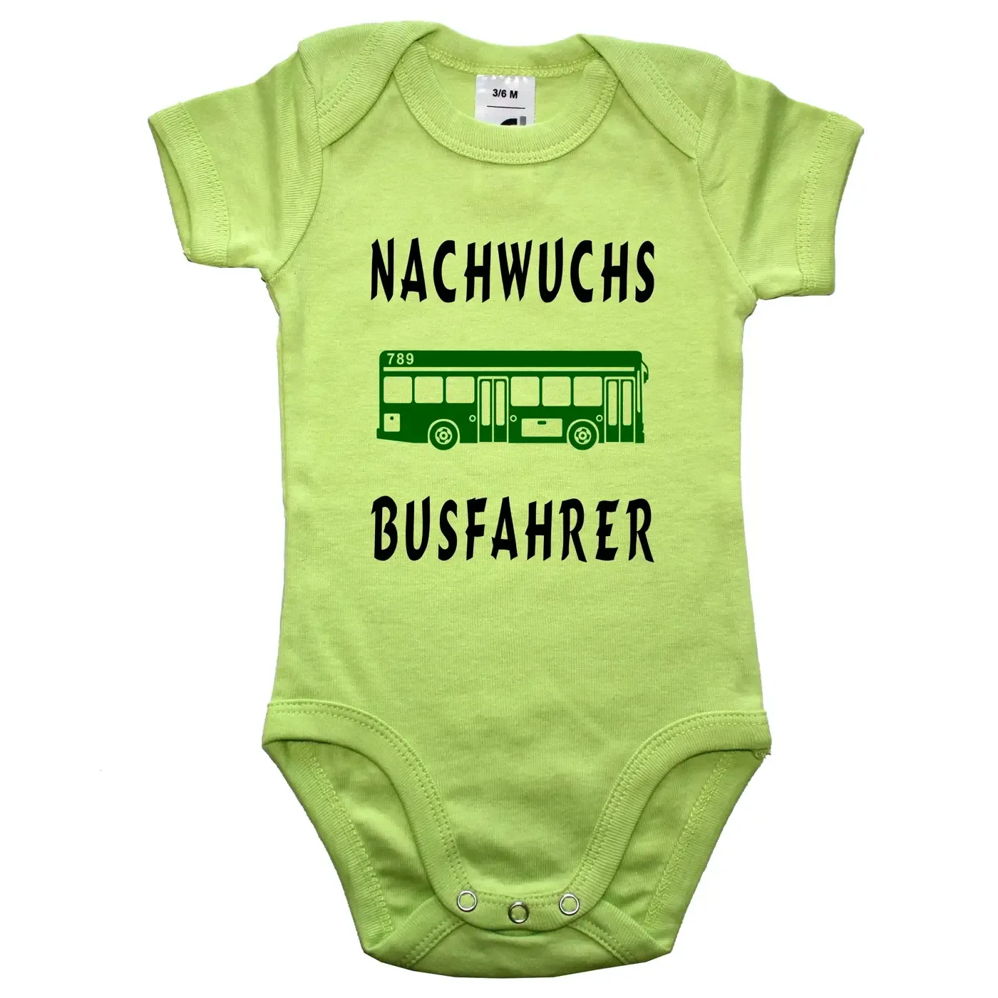 Babybody mit Busfahrerin Design und Spruch