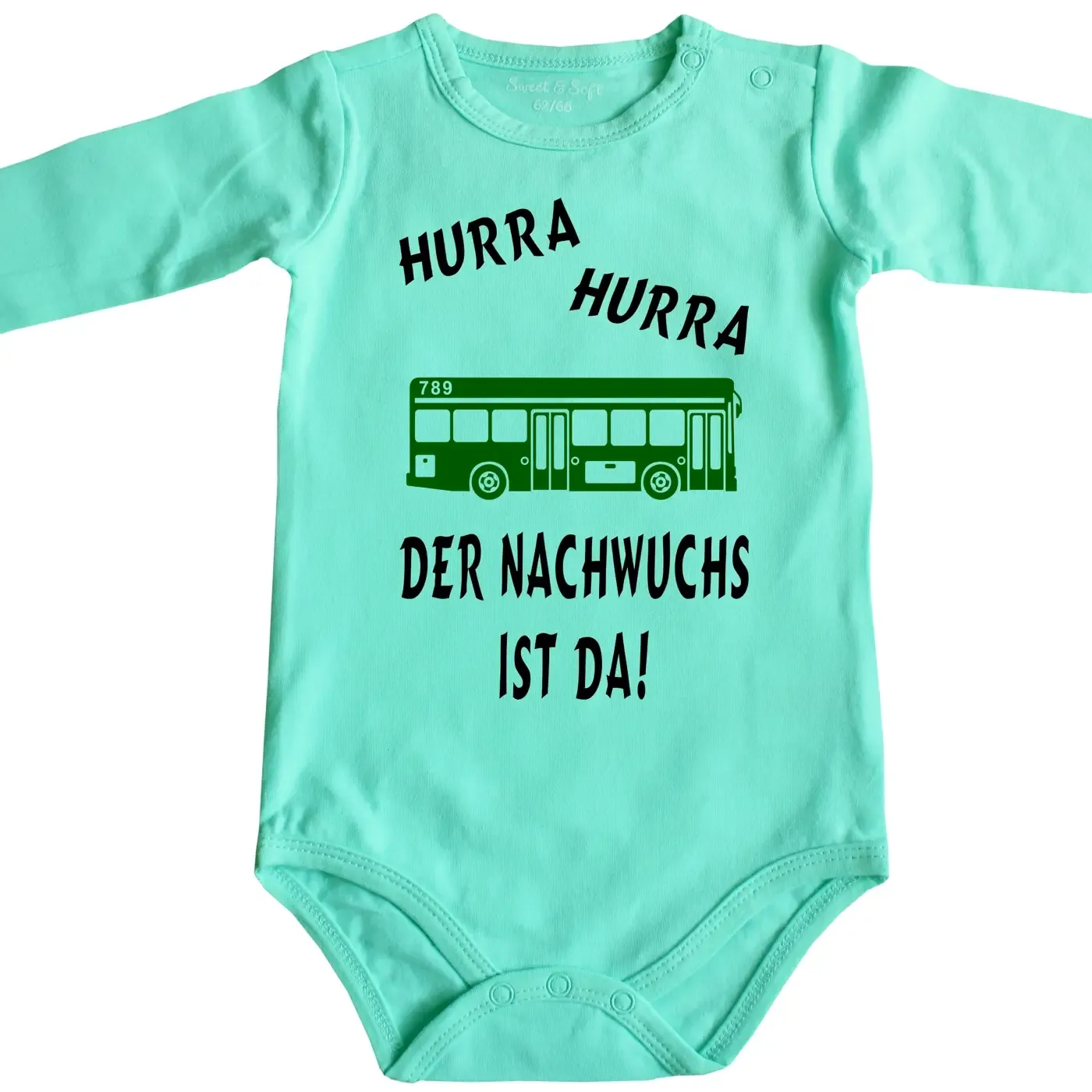Babybody mit lustigem Bus‑Design für Babys