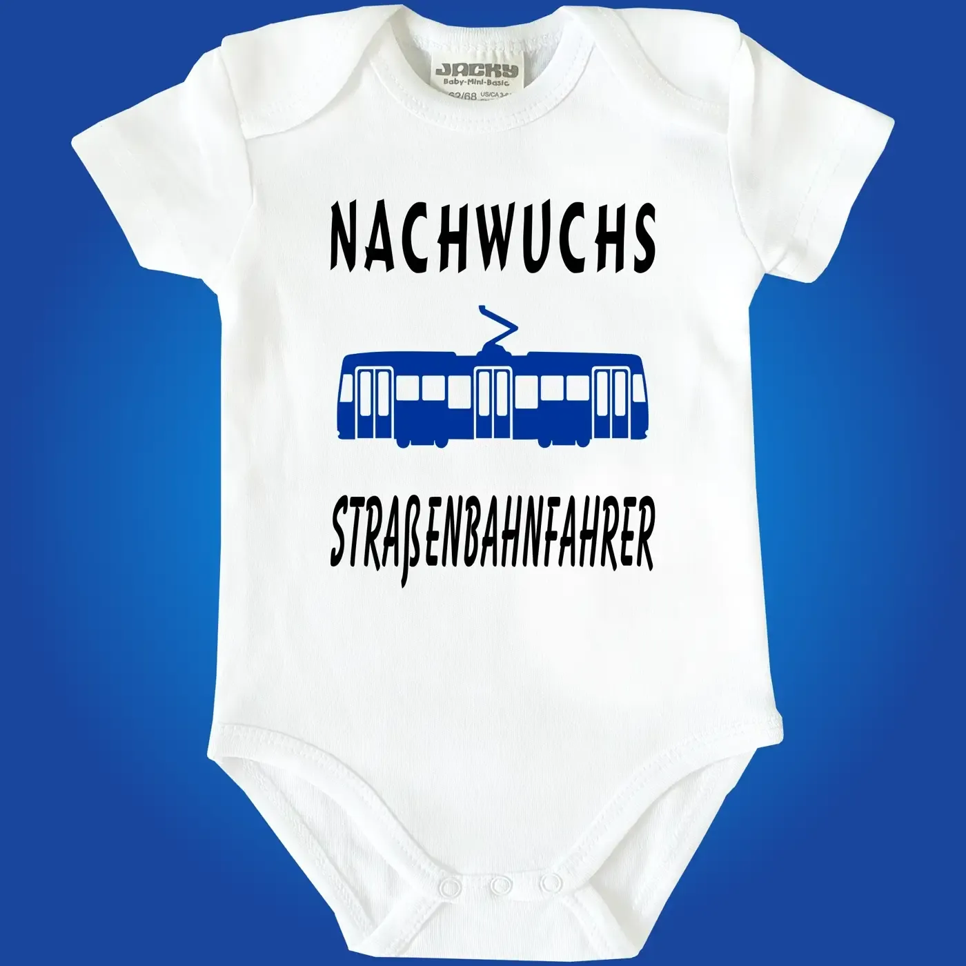 Baby‑Body mit süßem Nachwuchs Straßenbahnfahrer Spruch